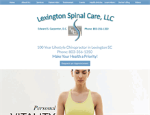 Tablet Screenshot of lexingtonspinalcare.com